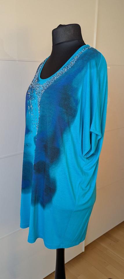 Neu Gr. 42 Tunika T - Shirt Badekleid Tuzzi blau gemustert in Forchheim