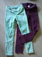 Set 2 Leggins Jeggings Cord 134/140 10J. türkis lila Sachsen - Freiberg Vorschau