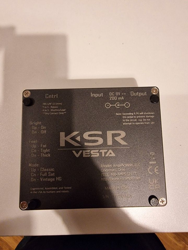 KSR Vesta Guitar Preamp - Fast neu Effektpedal für E-Gitarre in Berlin