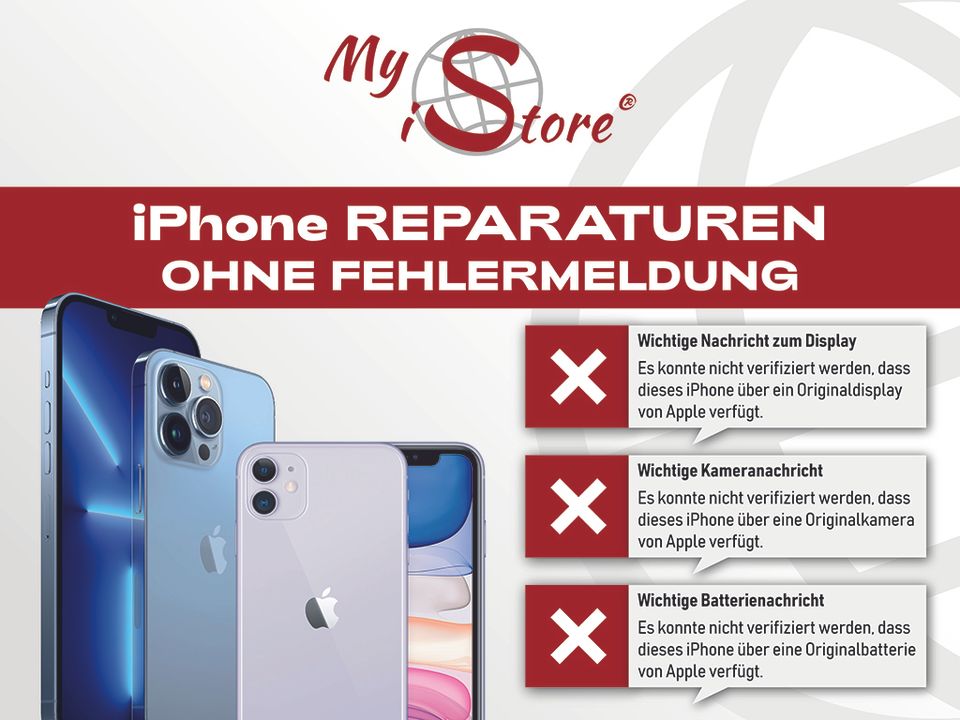 iPhone 11 12 13 14 15 Pro Max Plus Display Reparatur Akku Kamera AB 99 Euro in Berlin