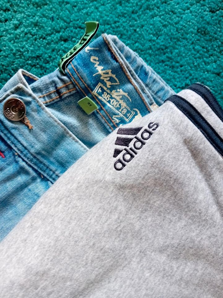 Männer Esprit Jeans &Adidas Jogginghose in Hirzenhain