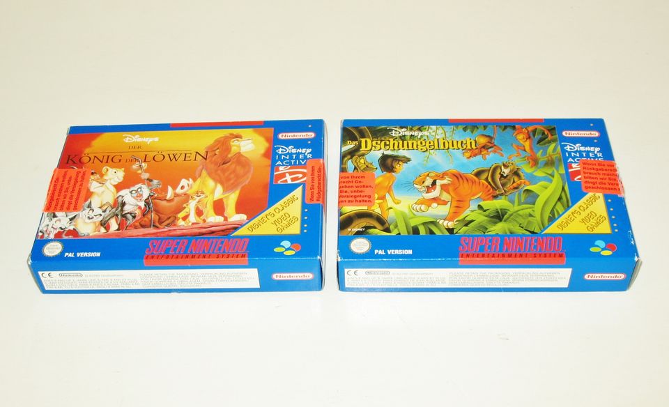 2 x Super Nintendo - König der Löwen + Jungle Book - in OVP in Brandenburg an der Havel