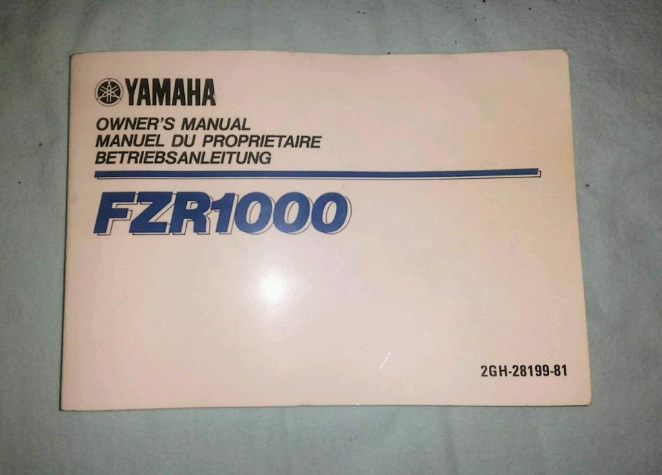 Yamaha FZR Betriebsanleitung in Merzig