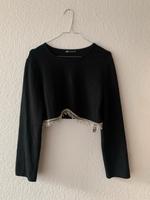 Zara Cropped Pullover Longsleeve Strick Glitzer Saarland - Blieskastel Vorschau