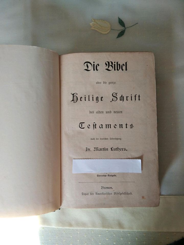 Bibel von ca. 1910 in Elterlein
