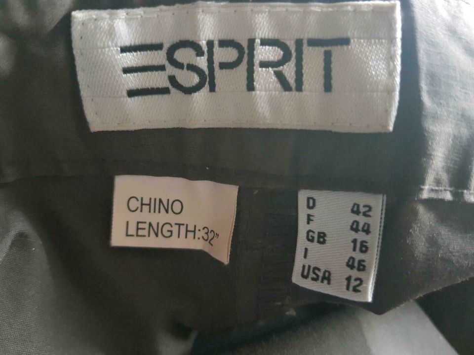 Esprit Chino Hose Damenhose Größe 42 in Etgersleben