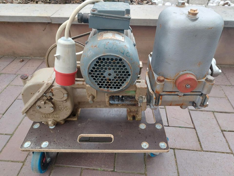 Wasserknecht Kolbenpumpe WN 200 Loewe Getriebepumpe in Visbek