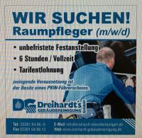 Raumpfleger(m/w/d) gesucht 6 Stunden oder Vollzeit !!! Brandenburg - Brandenburg an der Havel Vorschau