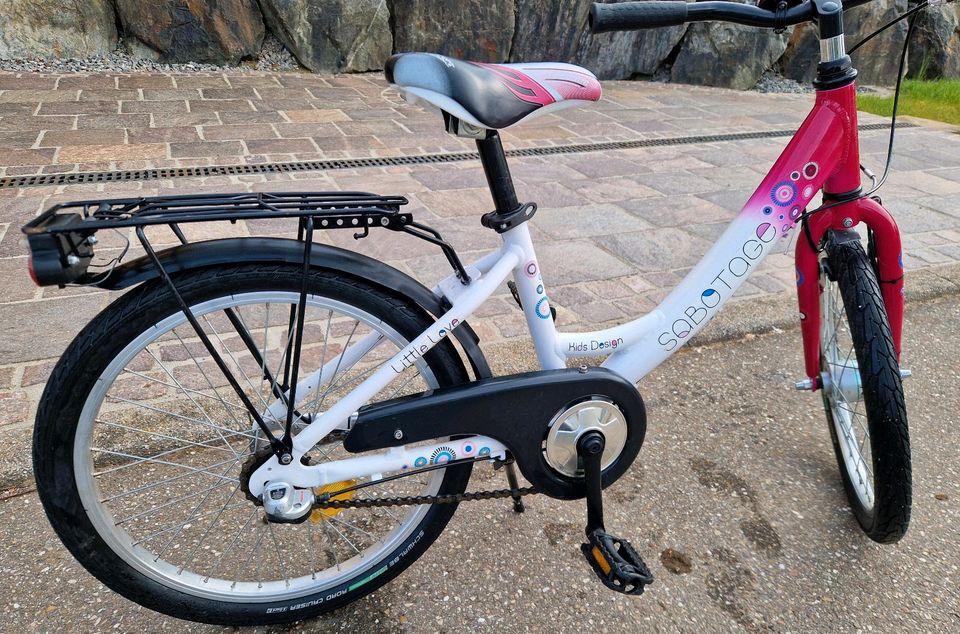 Sabotage Fahrrad 20 Zoll Mädchen pink weiß in Ettenheim