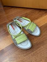 Flache sportliche PRADA Leder Sandalen | Grün Khaki | Gr. 37 Hessen - Bad Homburg Vorschau