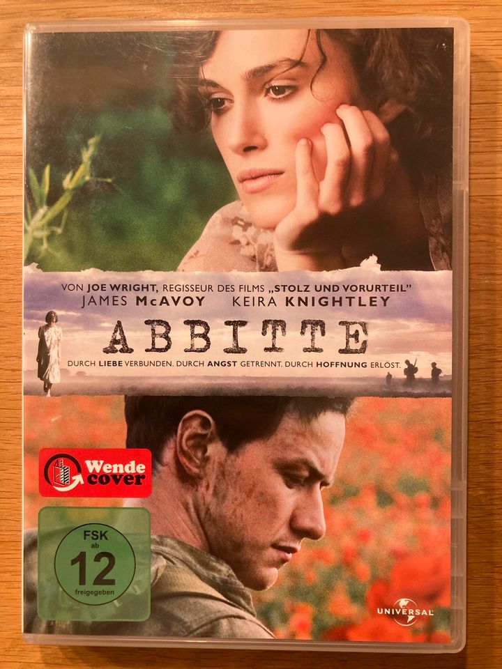 Abbitte - Keira Knightley & James McAvoy - DVD - Liebesfilm Film in Alzenau