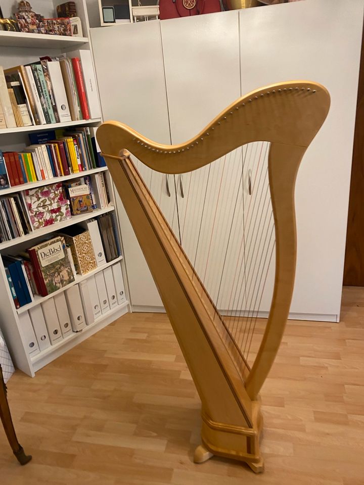 Aoyama 140 wie neu, Hakenharfe Harfe Irische Harfe in München