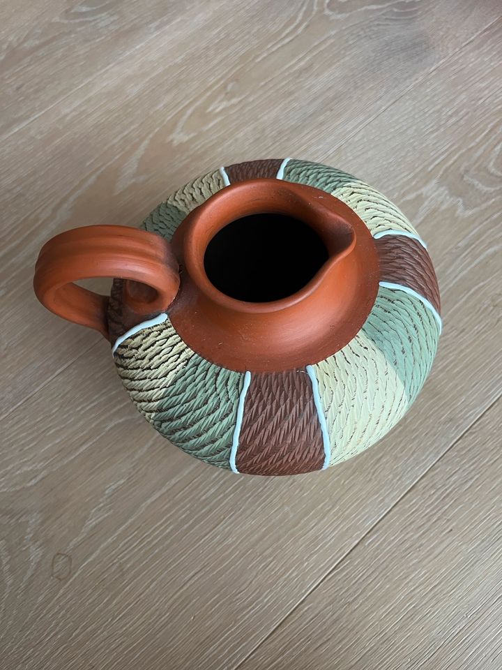 Tonkrug Vase Keramikkrug Handarbeit Vintage Retro Deko in Nußdorf