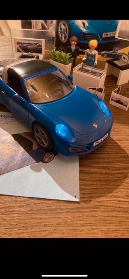 Playmobil 5991 Porsche Targa 4S blau mit Licht und OVP in Großheubach