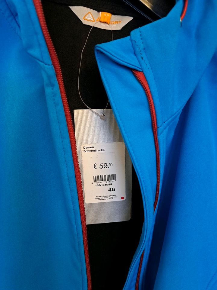 Hickory Damen Softshelljacke Gr. 46 in blau, lila, schwarz in Hamm