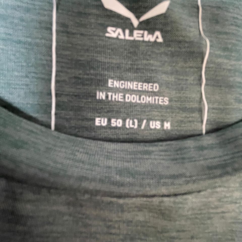 Longsleeve ( L Herren ) von Salewa grau-türkis in Heidelberg