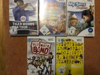 4 Wii Spiele:Tiger Woods,Ultimate Band,Mysims Kingdom Schleswig-Holstein - Kremperheide Vorschau