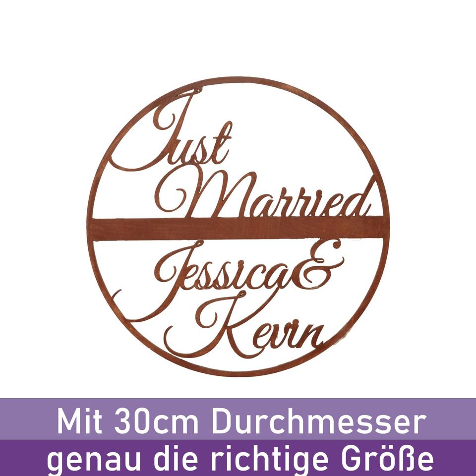 Personalisierbarer Schriftzug 30cm - Hochzeitsgeschenk Geschenk in Heiden