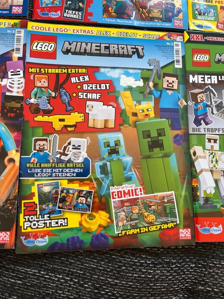 6 Lego Minecraft Zeitschriften je 2€ alle 10€ in Kandel