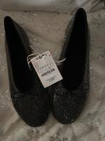 Glitzer Ballerinas von Zara Schwarz Silber Gr.37 neu Bayern - Altertheim Vorschau