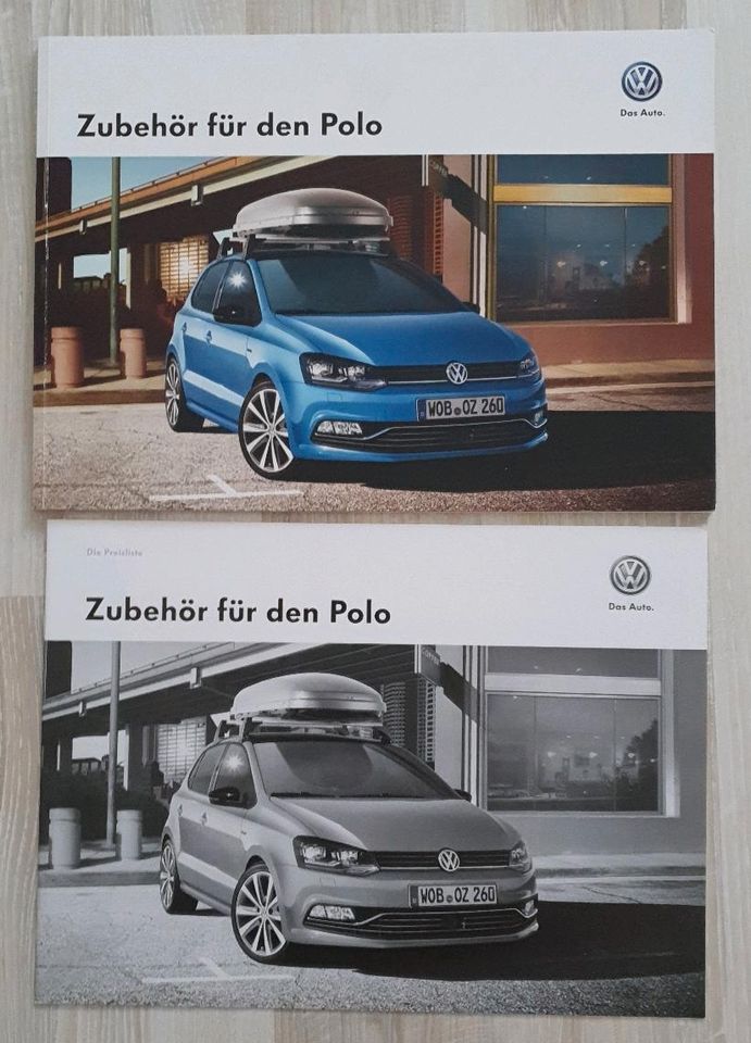 2x VW Zubehör für den Polo Prospekt Katalog 4/2014 + 1/2015 in