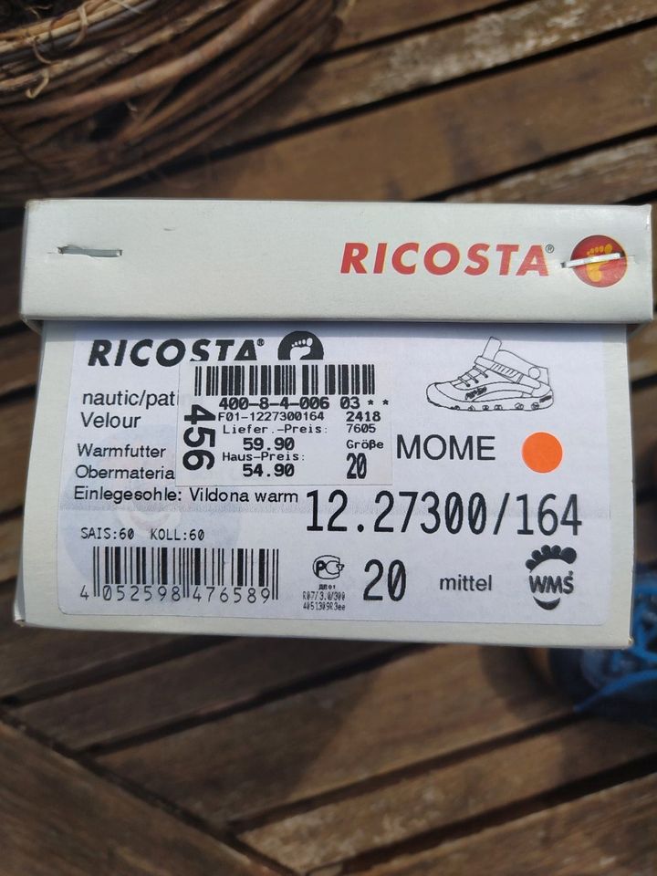 Ricosta Pepino MOME 20, Warmfutter,  TOP ZUSTAND in Heiligenhafen 