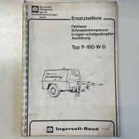 Ersatzteilliste Schraubenkompressor Ingersoll-Rand P-100-W-D Kreis Ostholstein - Bad Schwartau Vorschau