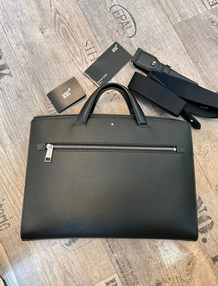 Montblanc Ultrafeine Akten Tasche Meisterstuck 4810 Bag Neuw Top in Igel