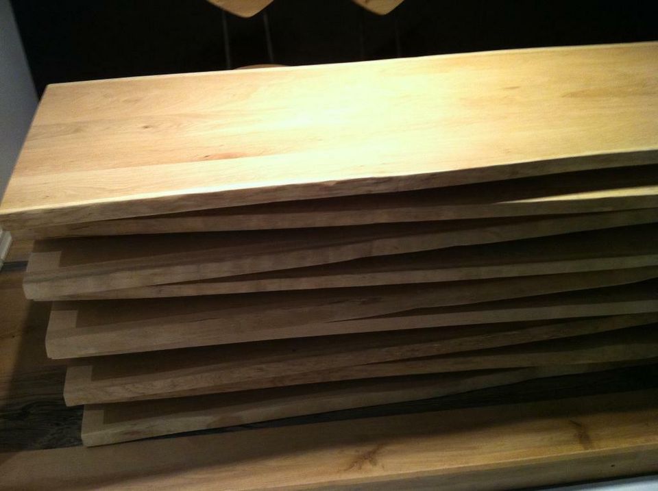 Tischplatte Holz massiv echter Baumstamm Ess-Tisch Tafel WOODZS in Essen