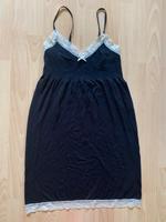 Negligé Kleid Träger Nachthemd mit Spitze 36 schwarz creme neu Bayern - Augsburg Vorschau