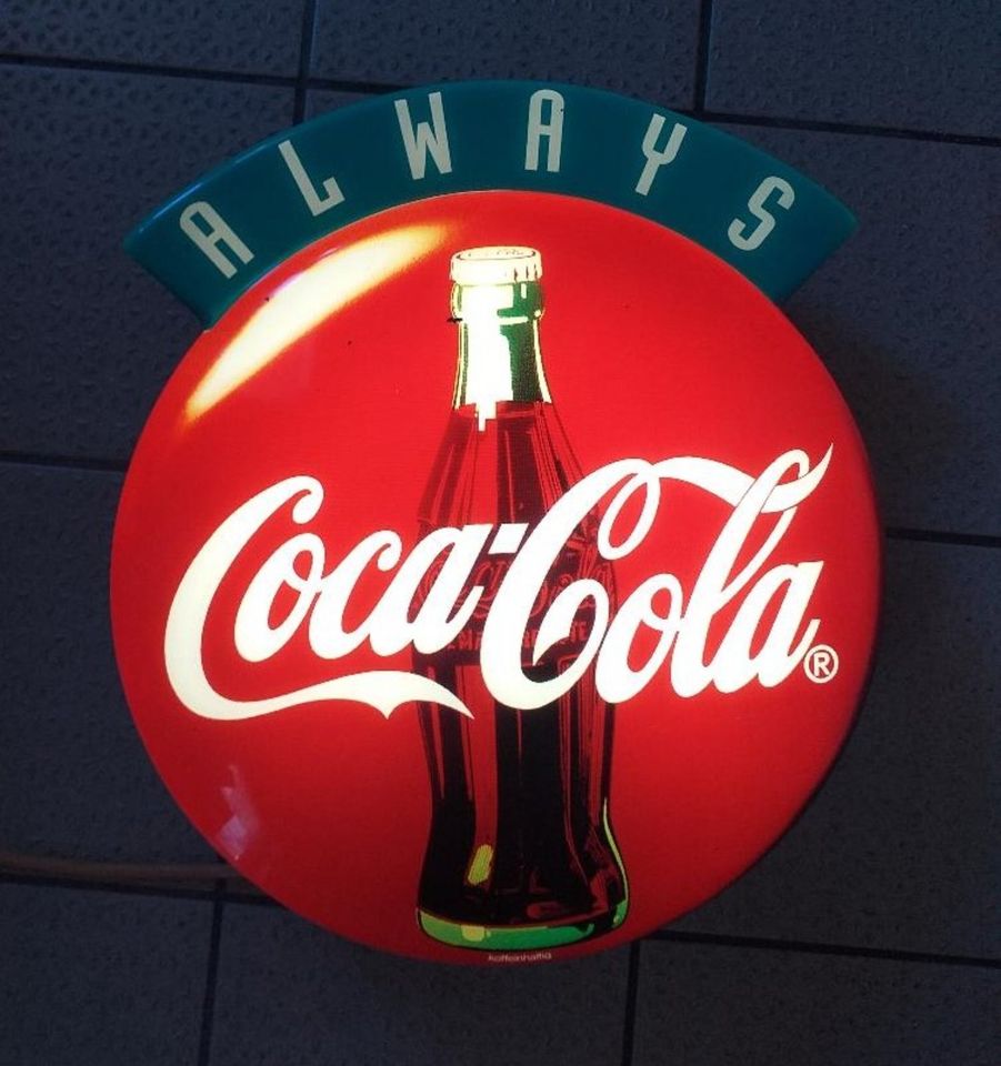 Coca Cola Wandleuchte in Burg