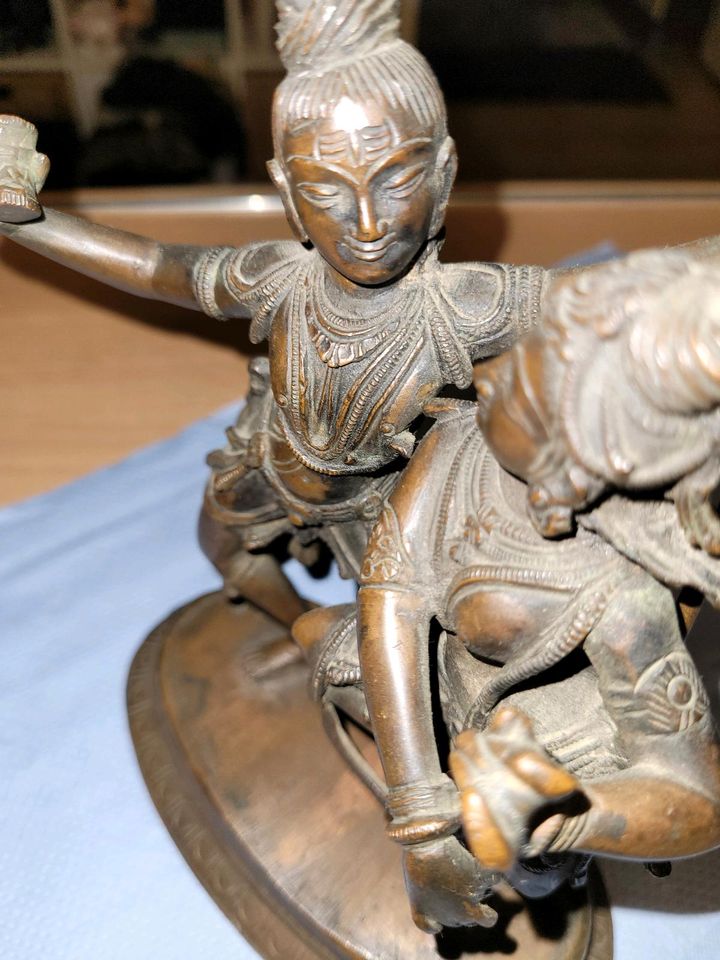 Indischen Paar tanzend,Kupfer Skulptur/Figuren in Karlsfeld