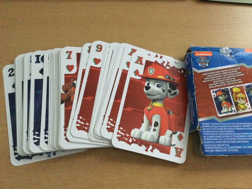 Paw Patrol 54 Jumbo Spielkarten PawPatrol XXL Kartenspiel in Bergisch Gladbach
