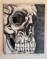 Bild Gemälde Original - Skull Totenkopf Acryl auf Leinwand Düsseldorf - Golzheim Vorschau