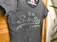Superdry T-Shirt S 36 grau Pailletten Baumwolle Glitzer chic Nordrhein-Westfalen - Soest Vorschau