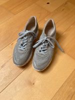 Otto Kern Leder Sneaker 40 grau  Damen wNeu! Hessen - Einhausen Vorschau