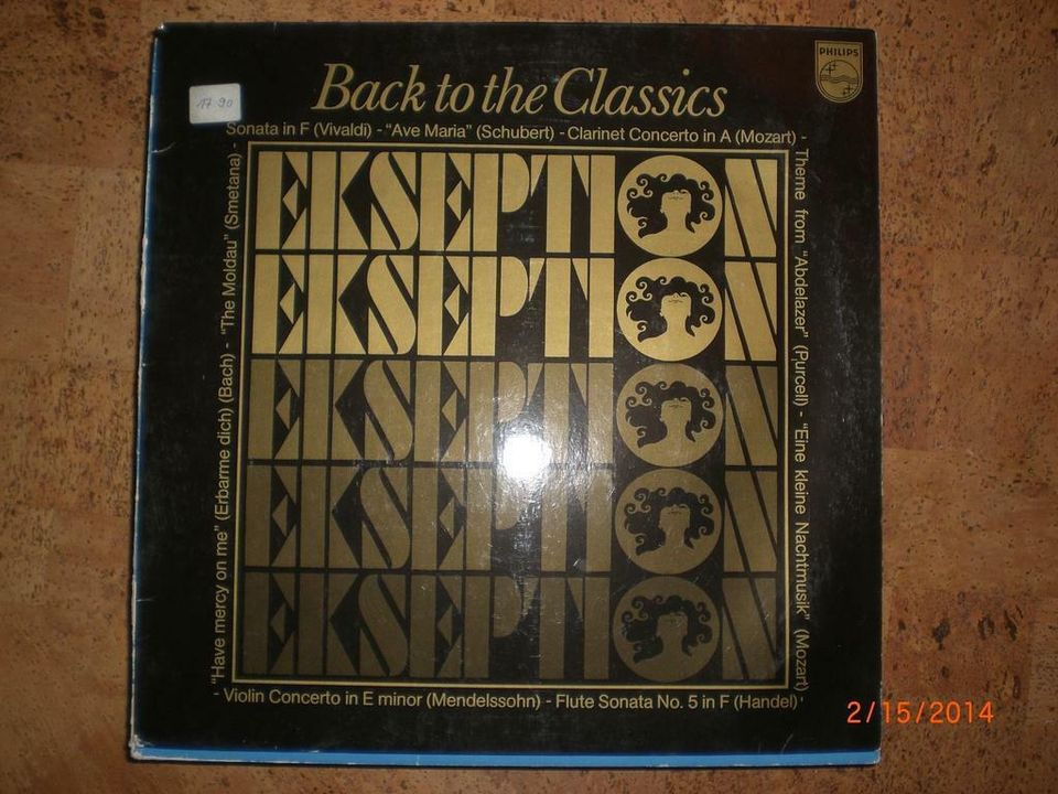 Ekseption Back to the Classics Schallplatte LP Philips 1976 in Sachsenkam