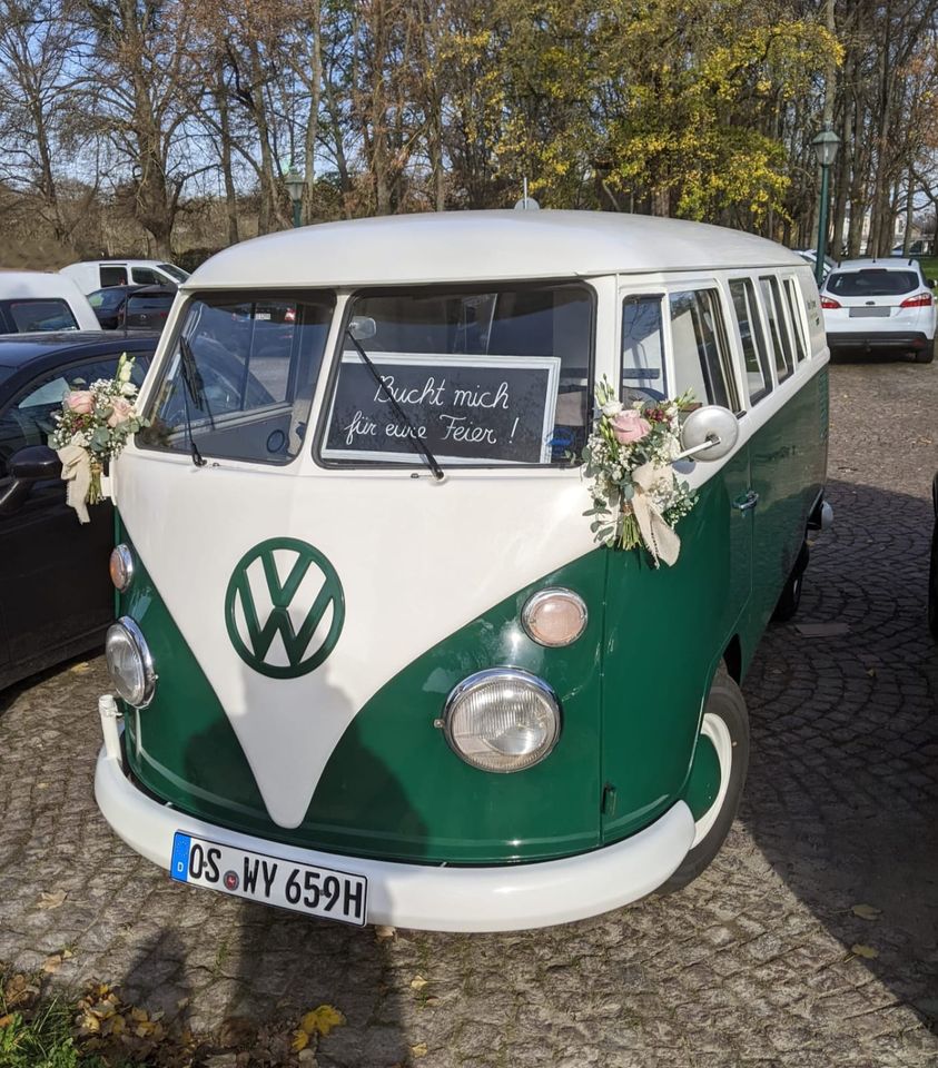 VW T1 Bulli Hochzeitsauto mieten VW-Bus Hochzeit Brautwagen T1 VW in Hilter am Teutoburger Wald