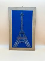 Fadenbild Nagelbild String Art Vintage Eiffelturm blau auf Holz Nordrhein-Westfalen - Rees Vorschau
