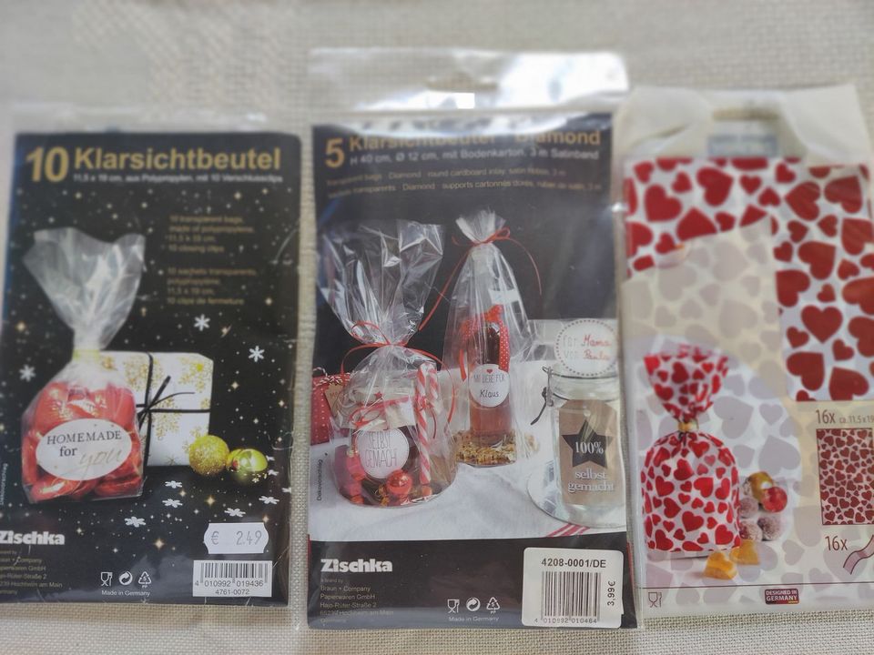 Klarsichtbeutel Geschenktüten 3 Packungen versch. Designs - NEU in Parsdorf