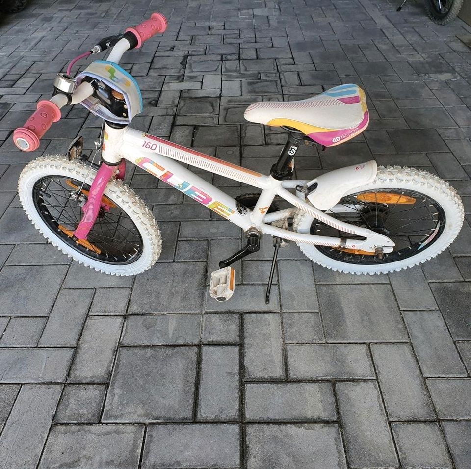 CUBE ♤ Bike Fahrrad 16 Zoll ♤ Weiß ♤ Kinderfahrrad ♤ in Creußen