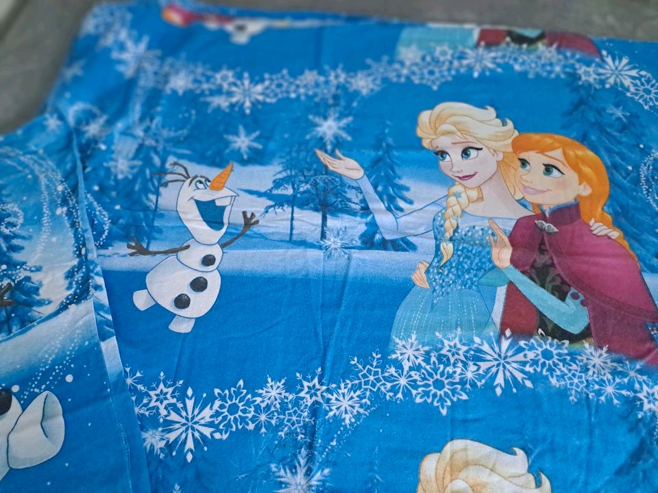 Disney Frozen Bettwäsche 135x200cm Anna&Elsa Olaf Frottee warm in Wilkau-Haßlau