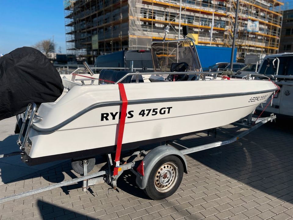 Ryds 475 GT Motorboot 50 PS inkl. Liegeplatz Warnemünde in Rostock