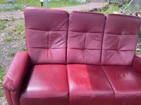 Sofa Couch Leder 3er 2er und 1 Baden-Württemberg - Mannheim Vorschau