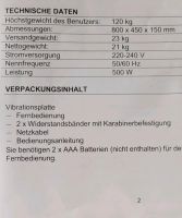Vibrationsplatte 3D Fitnessgerät Brandenburg - Kolkwitz Vorschau