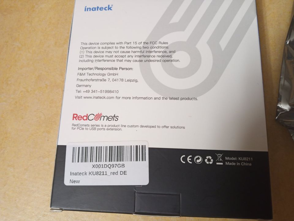 inateck RedComets U22, PCIe zu USB 3.2 Gen 2 Erweiterungskarte in Hannover