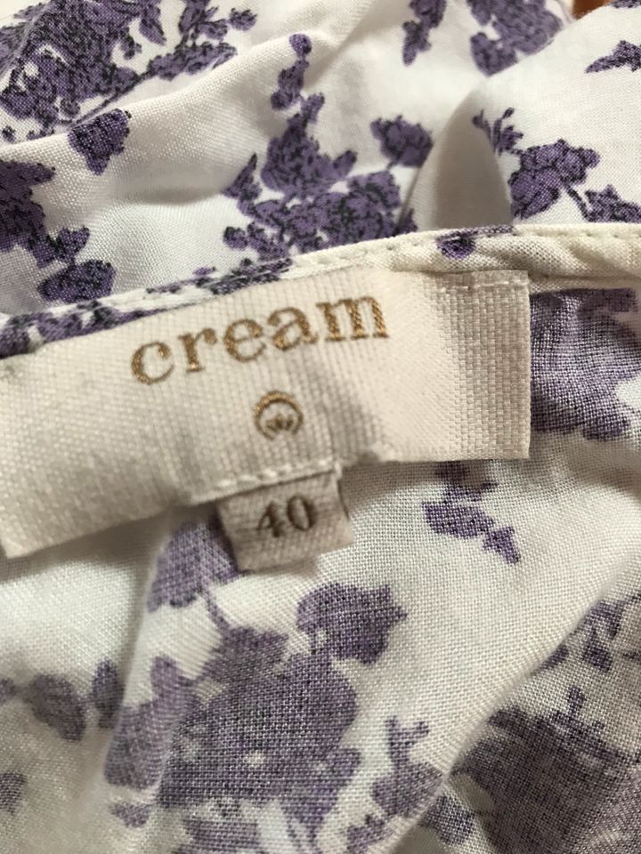 Bluse von Cream in Größe 40 Weiß Lila in Endingen
