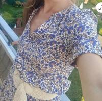 Orsay Blusenkleid S 36 Kleid Viskose blau Blumen Knielang Bayern - Aschaffenburg Vorschau