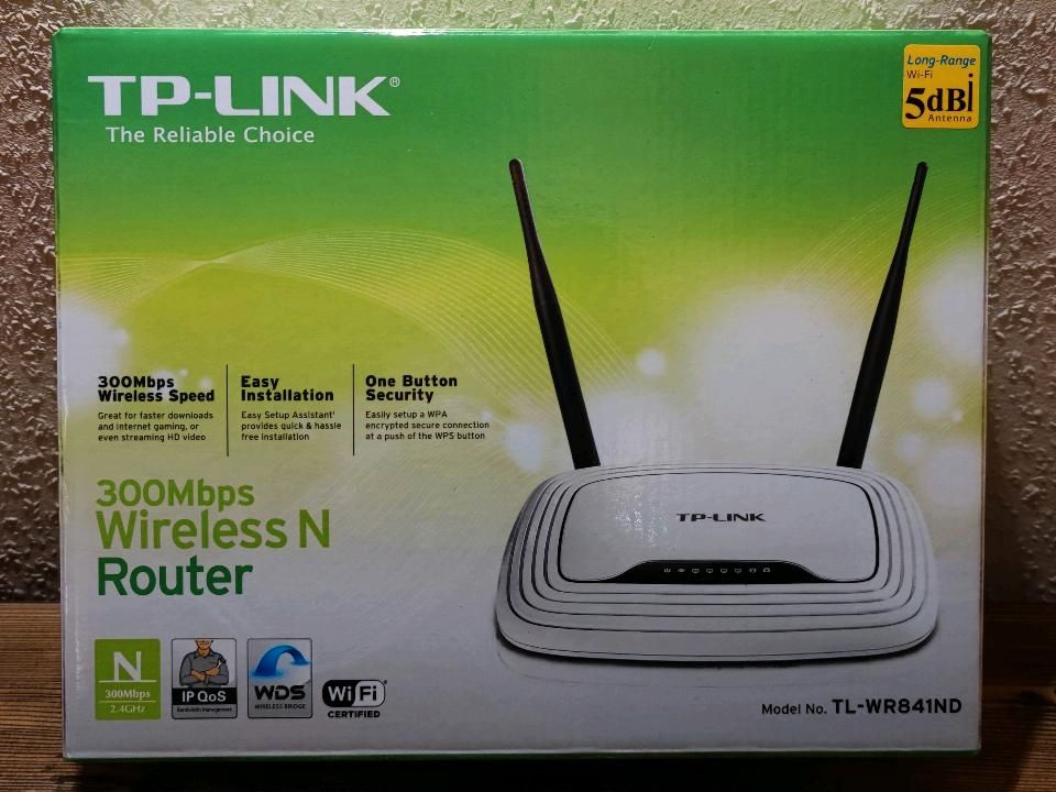 TP-Link TL-WR841ND WLAN-Router/Access Point +8dBi Antennen & OVP in Burgkunstadt