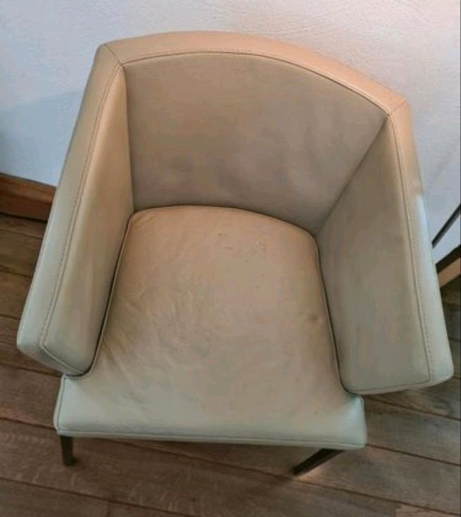 Lounge Chair Sessel Schreibtischstuhl Leder Edelstahl Casavanti in Köln